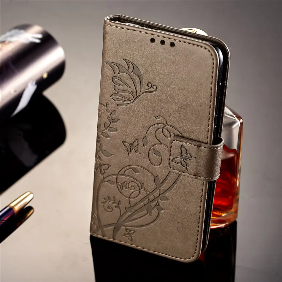 Чехол для huawei P Smart Коврики 10 Pro P9 Lite Mini P8 Enjoy 7 фотоаппаратов моментальной печати 7 s роскошный чехол-портмоне в ретро-стиле с бабочкой-бумажник с отделением для карт с карманами и симпатичными крышка E03Z