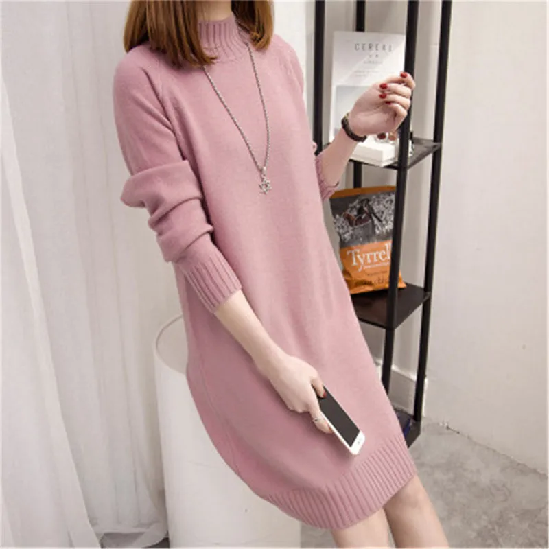 2018 Solid Color O-Neck Jumper Knitting Long Sleeve Sexy Slender Women sweaters pullovers Dress Clothes Female Tops PZ622 | Женская