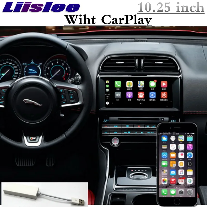 Juguar XE-CarPlay Для Jaguar XE XEL F-Pace X760 NAVI LiisLee Автомобильный мультимедийный 10,25 'gps аудио CarPlay адаптер Радио Навигация - Цвет: Juguar XE-CarPlay