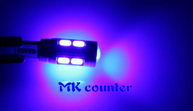 50X 12v Светодиодный светильник для автомобилей t10 10smd лампы 5630 5730 с объективом 10 smd