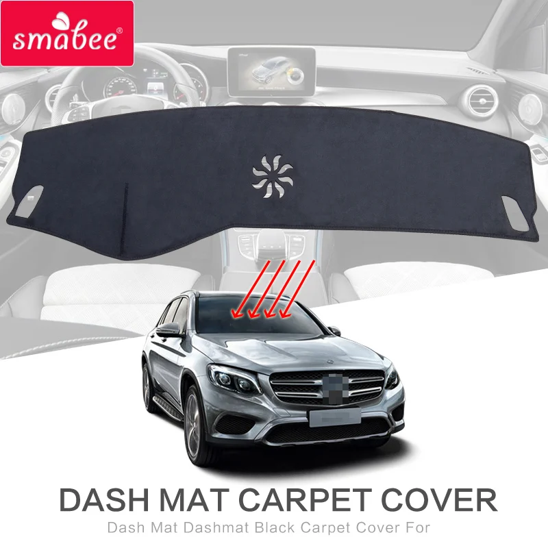 Smabee Dash коврик Dashmat для Mercedes Benz GLC COUPE Противоскользящий приборной панели черный