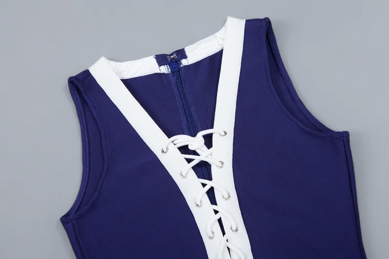 INDRESSME 2017 Сексуальное мини кружевное платье на молнии с глубоким v-образным