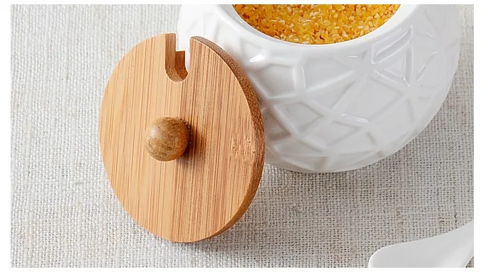 Птичье гнездо дизайн сахарница домашняя кухня Ceramica для соли и специй горшок банки для специй с ложками