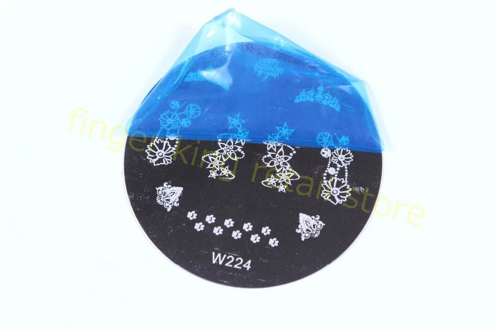 

3 PCS/LOTNail Art Image Big Round Plate Nail Gel Polish Transfer Template Nail Art Plate
