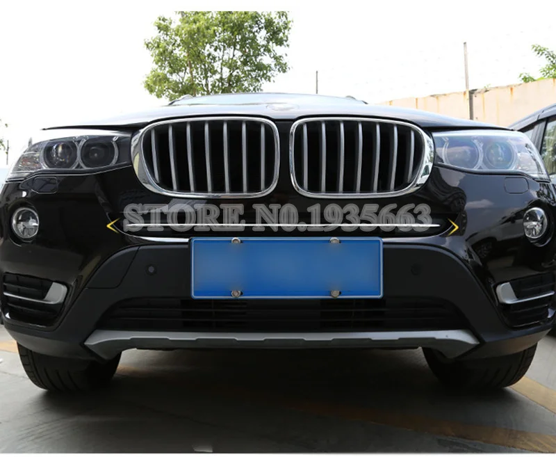 Для BMW X3 F25 нержавеющая передняя решетка сетки литья крышка отделка 2014-2017 1 шт |