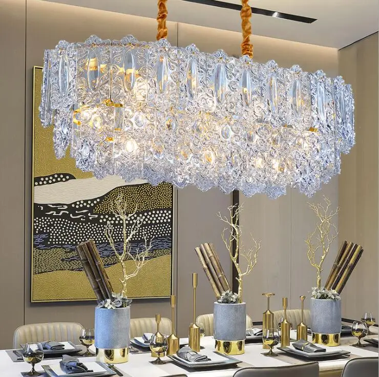Hong Kong style light luxury palace crystal living room lighting postmodern atmosphere restaurant designer lamp | Лампы и освещение