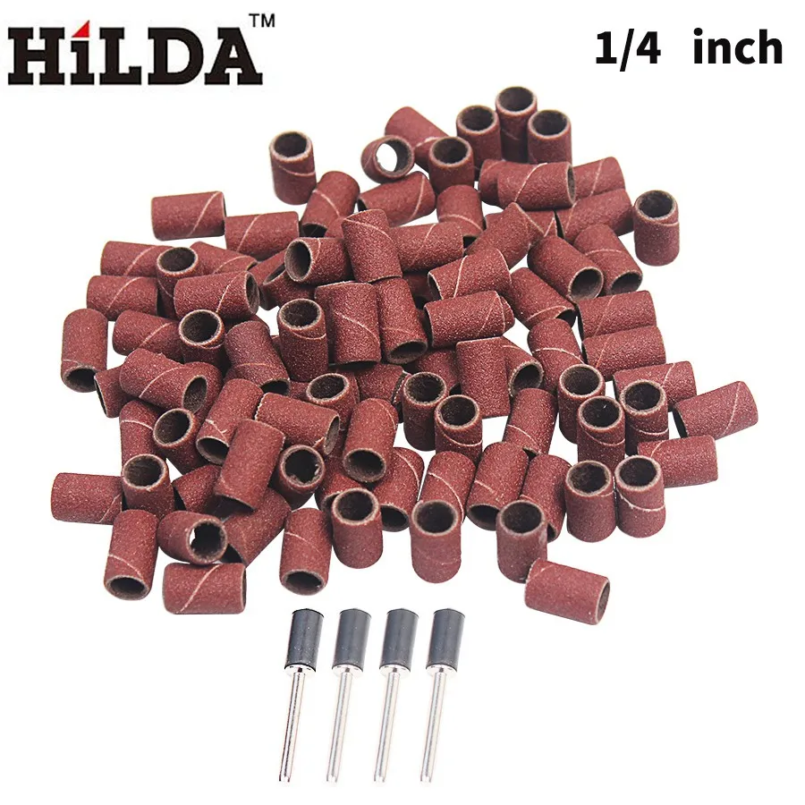 HILDA 100 шт 1/" или 1/2" Шлифовальная лента с барабаном шлифовальной машины Dremel аксессуары Подходит для Dremel набор инструментов шлифовка полировка
