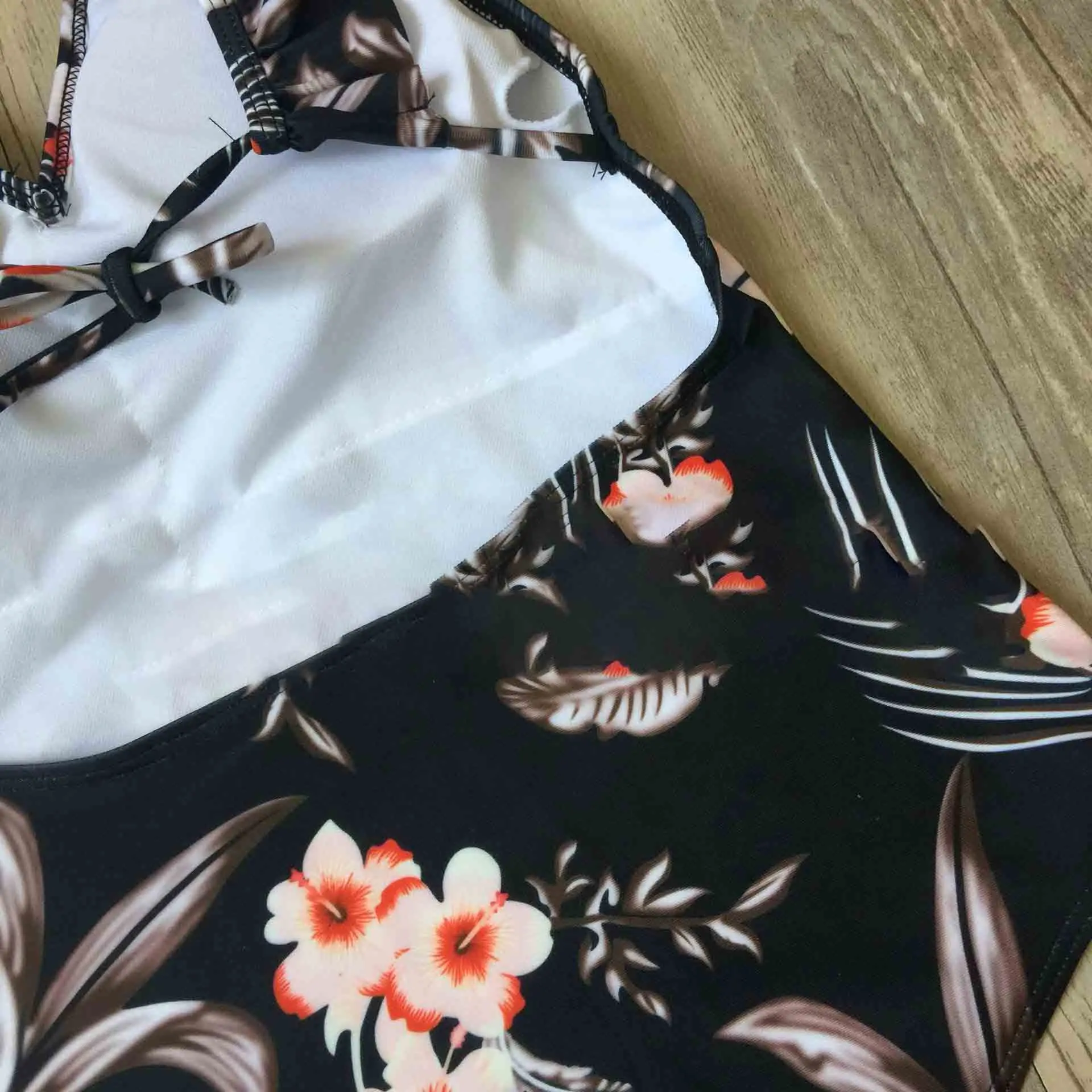 Новинка 2019 сексуальный купальник с принтом для женщин дизайн в виде лотоса