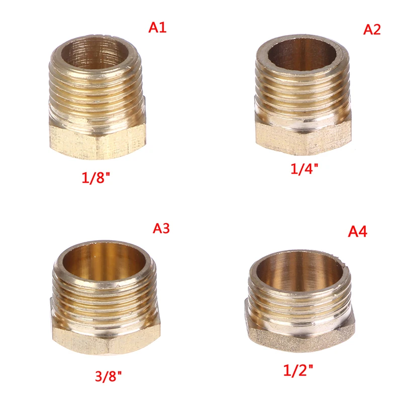

Brass 1/8" 1/4" 3/8" 1/2" Brass External Hex Thread Socket Pipe Plug