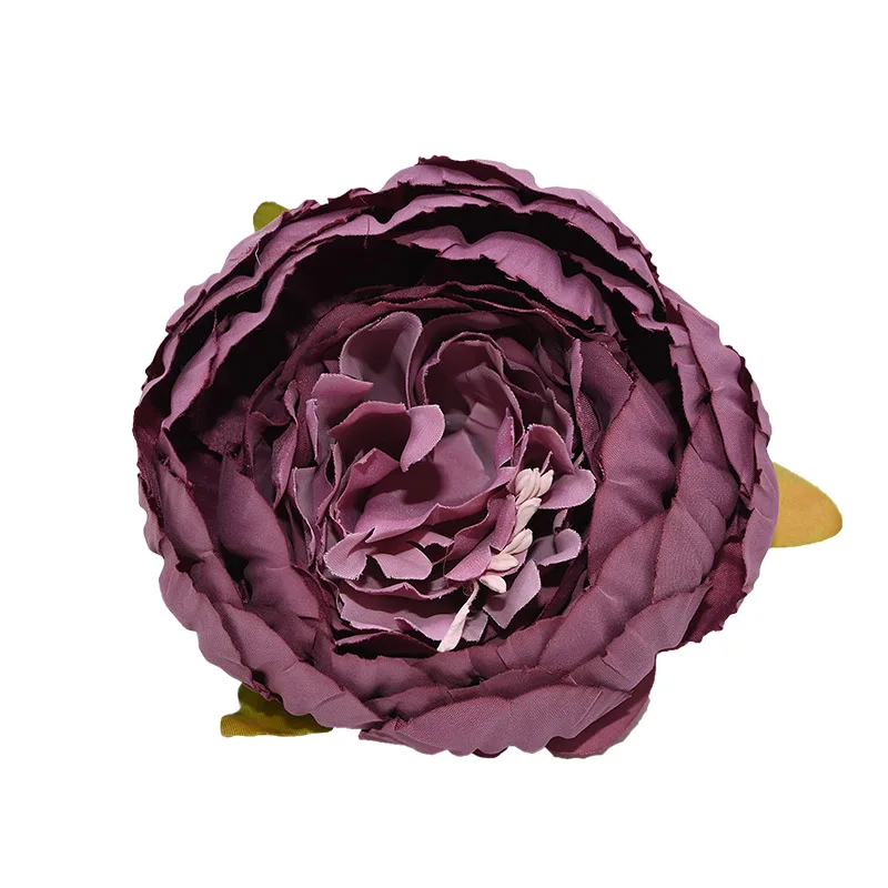FH18 1pc 8cm Big Artificial Peony Flower Heads DIY Silk Flower Head for Wedding Home Party Decoration Flowers Fake Flower - Цвет: FH18