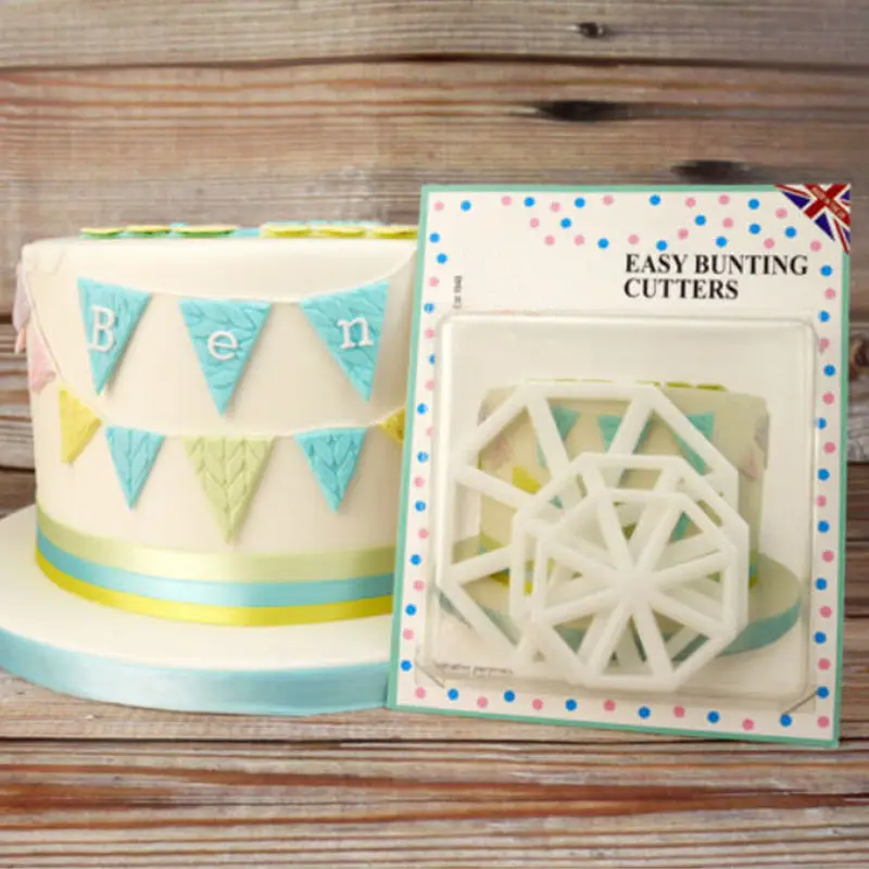 Легко резаки для праздничных флажков глазурь Sugarcraft торт кекс украшения набор из