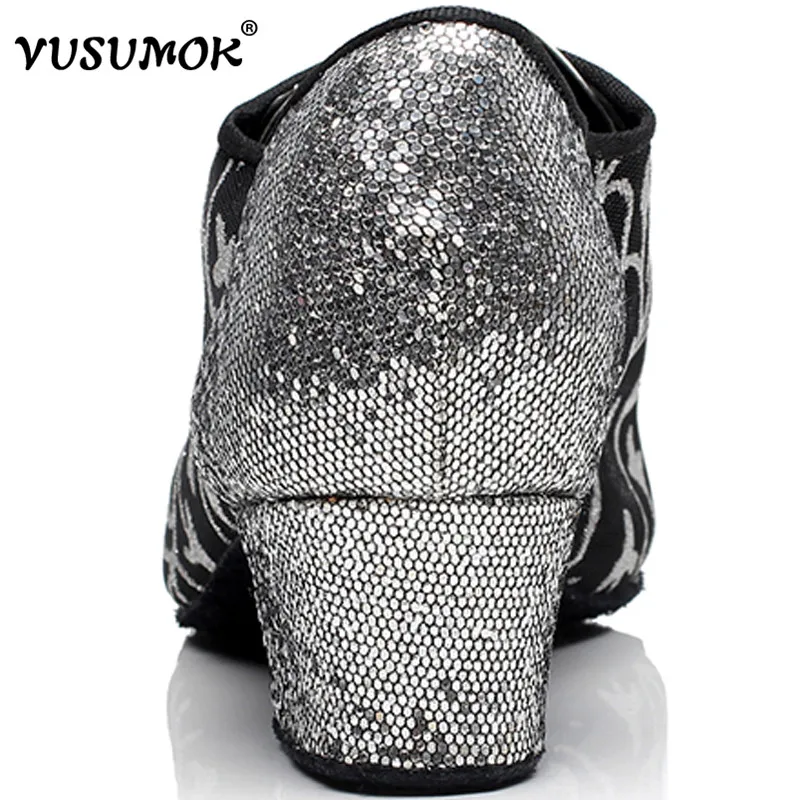 VUSUMOK/женская танцевальная обувь Современные бальные туфли для