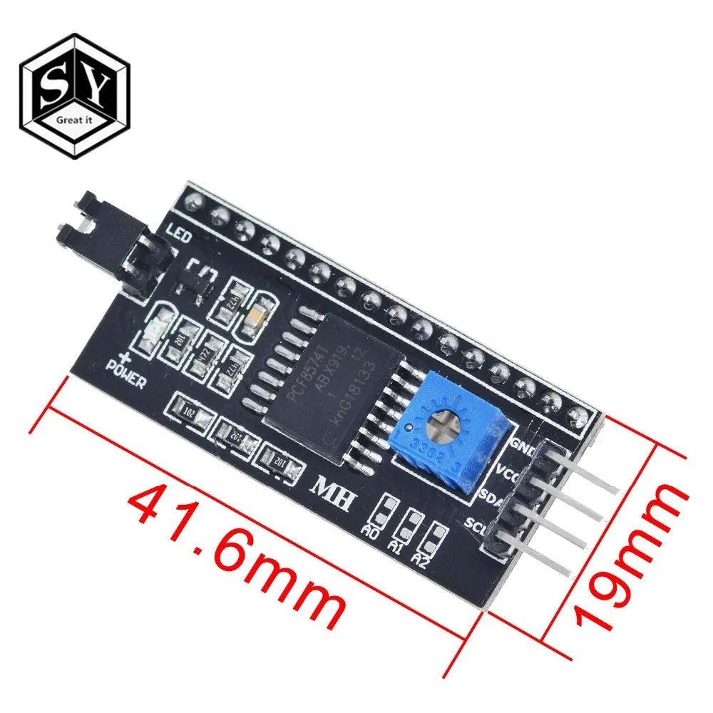 1 шт. IIC igc TWI последовательный интерфейс SPI порт платы 1602 2004 ЖК-дисплей 1602 плата адаптера ЖК-адаптер конвертер Модуль PCF8574