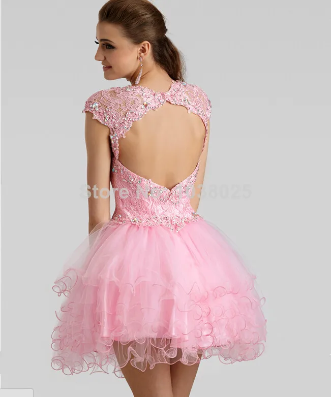 2014 возвращения на родину платья бальное платье милая кап-рукава спинки кружева