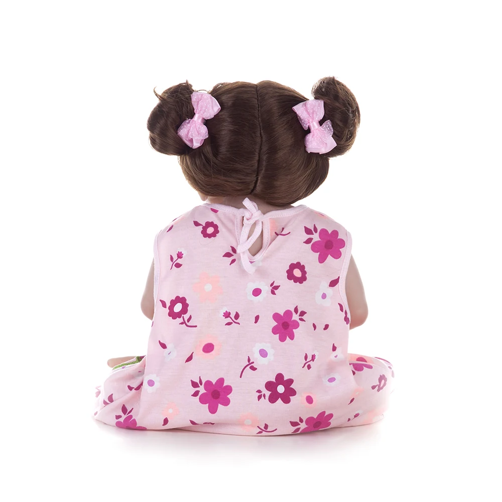 55 см полное Силиконовое боди Reborn Baby Doll игрушка как настоящая 22 дюймов