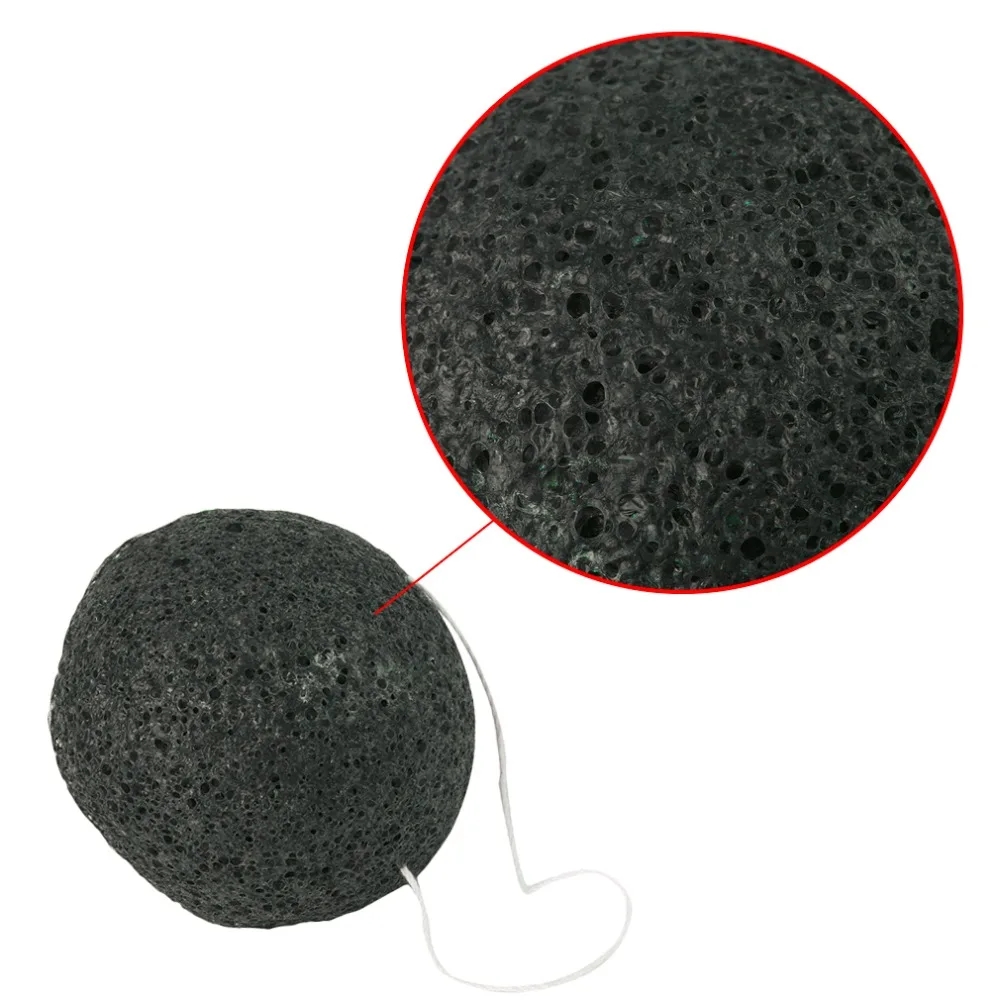 Натуральный Konjac Sponge уход за кожей лица для очистки губка мытья Косметические Puff