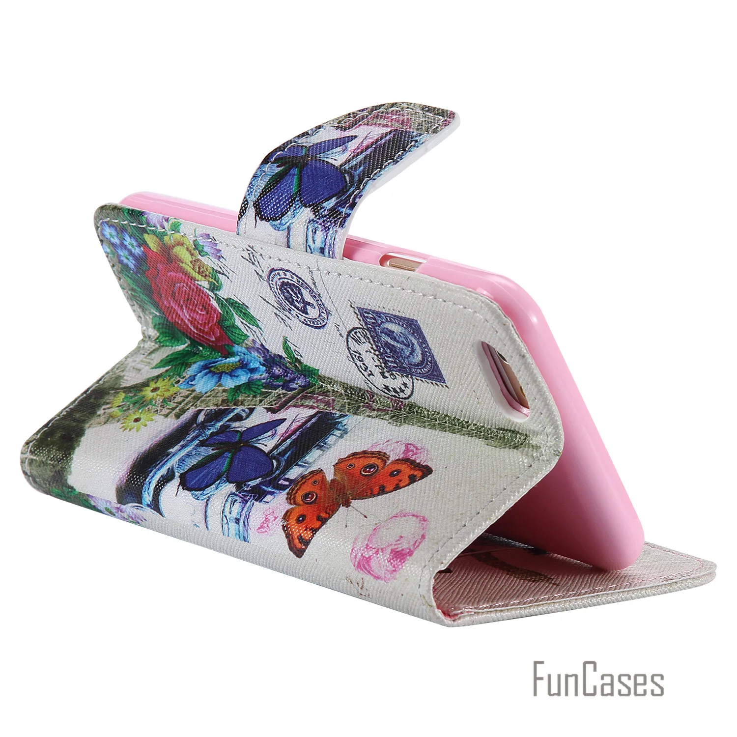 Funda PU Leather Flip Cell Mobile Phone Case For iPhone 6S / 6 Stand Wallet Card Slots Cover Cas aifon Capa | Мобильные телефоны и