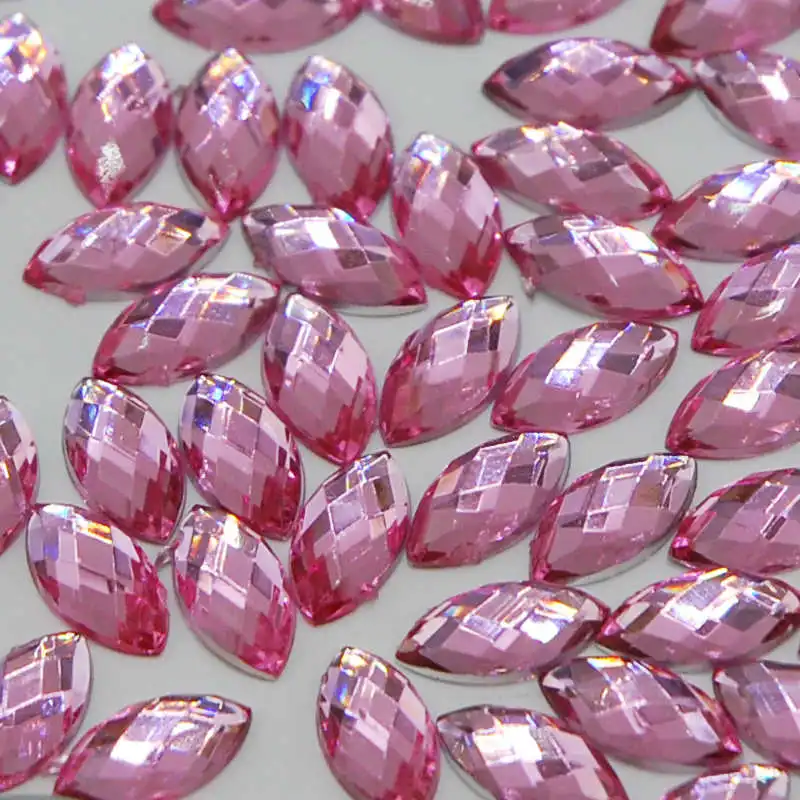 light pink 26 цветов, 5 размеров, опционально, 100 штук, плоская задняя сторона, маркиза, грань земли, стразы, бусины, сделай сам, дизайн ногтей, украшения для одежды, украшения - Цвет: light pink