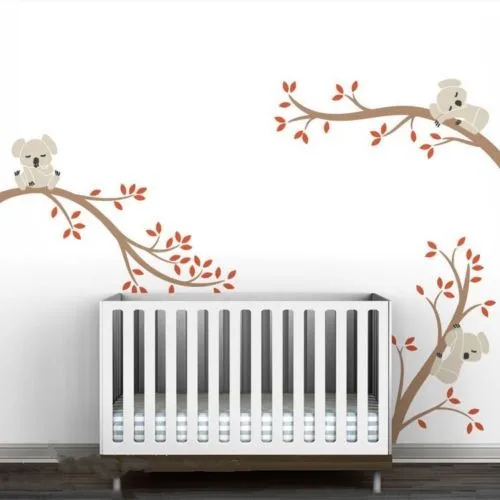 

NEW Oversize Koala Tree Branches DIY Wall Decals Wall Sticker Nursery Vinyls Baby Wall Stickers Wall Art For Kids Rooms