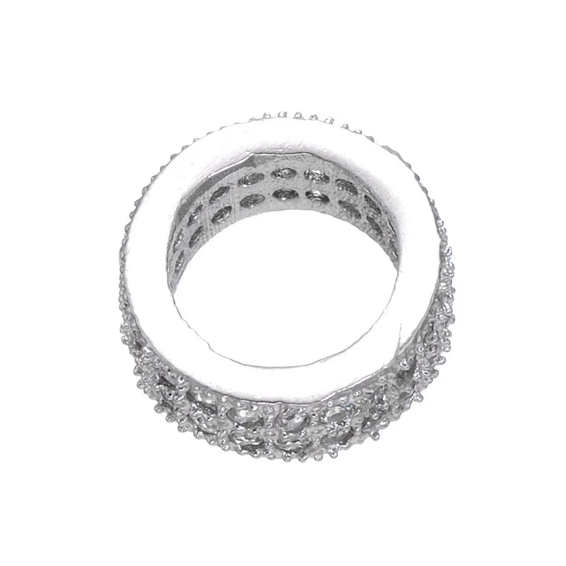 Обновленные двухрядные бусины из микро циркония рукоделие большое отверстие