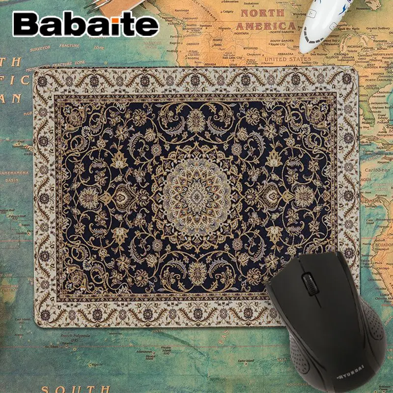 No LockEdge 18x22cm Babaite персидский коврик, индивидуальный игровой коврик для мыши для ноутбука, модный компьютерный коврик для мыши, игровой коврик для мыши - Цвет: No LockEdge 18x22cm