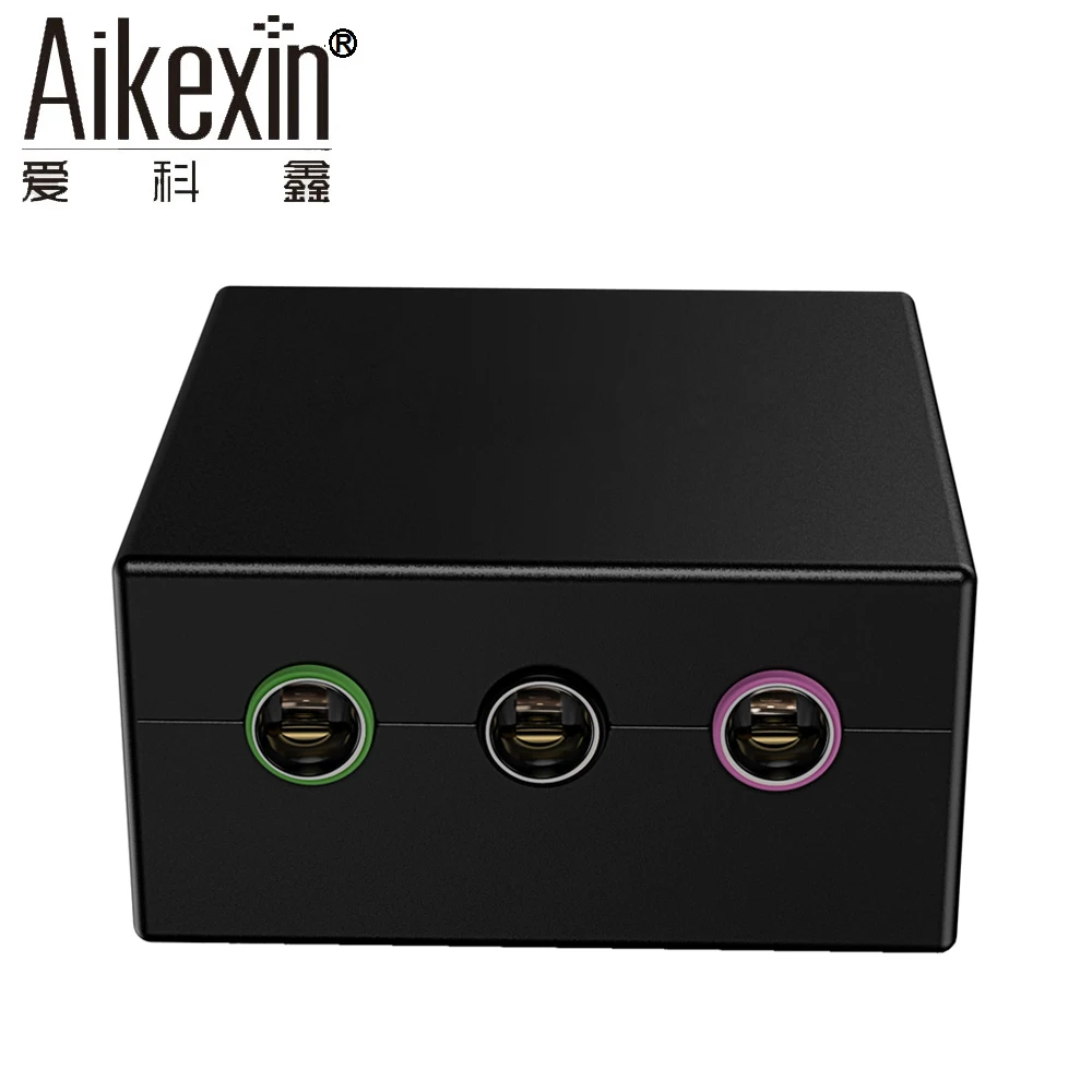 Aikexin 5 1 стерео аудио адаптер 2 RCA до 3 мм конвертер для мультимедийных колонок