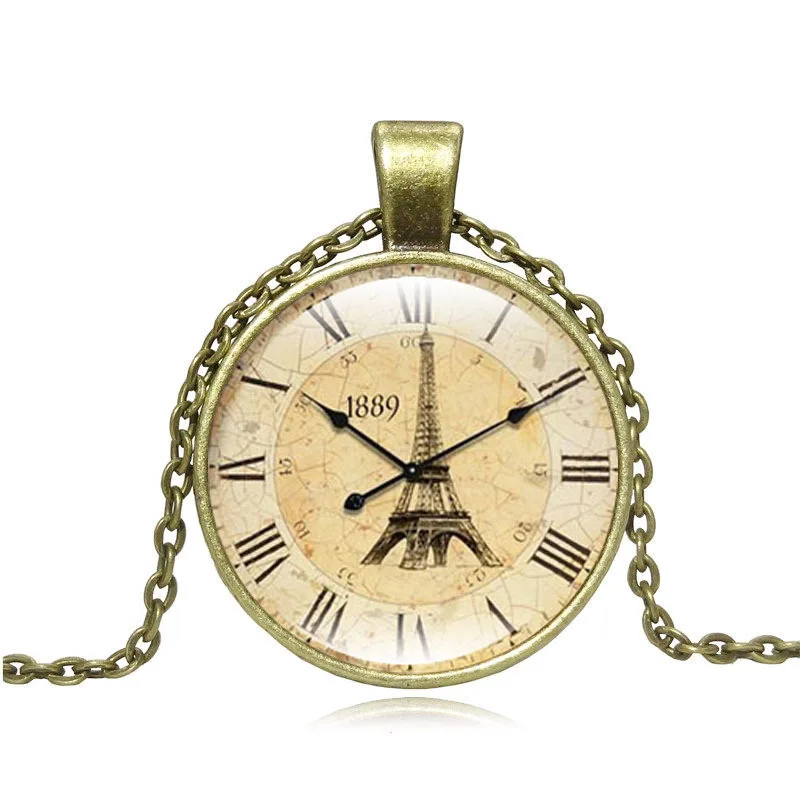 Национальный флаг Великобритании Время камень кулон Цепочки и ожерелья в