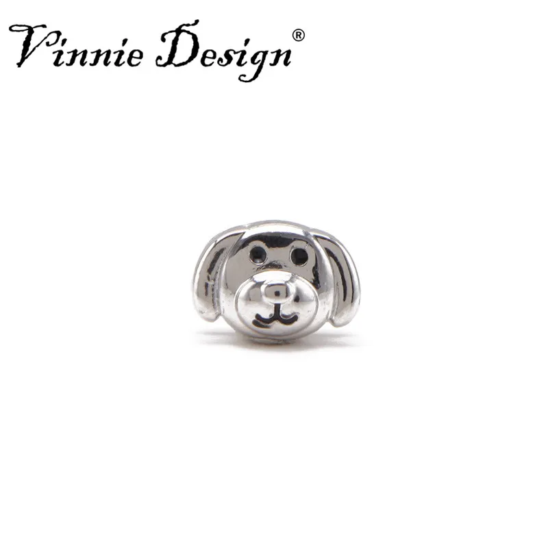 Vinnie дизайн ювелирных изделий 8 мм собака слайд Подвески подходят на обертывание