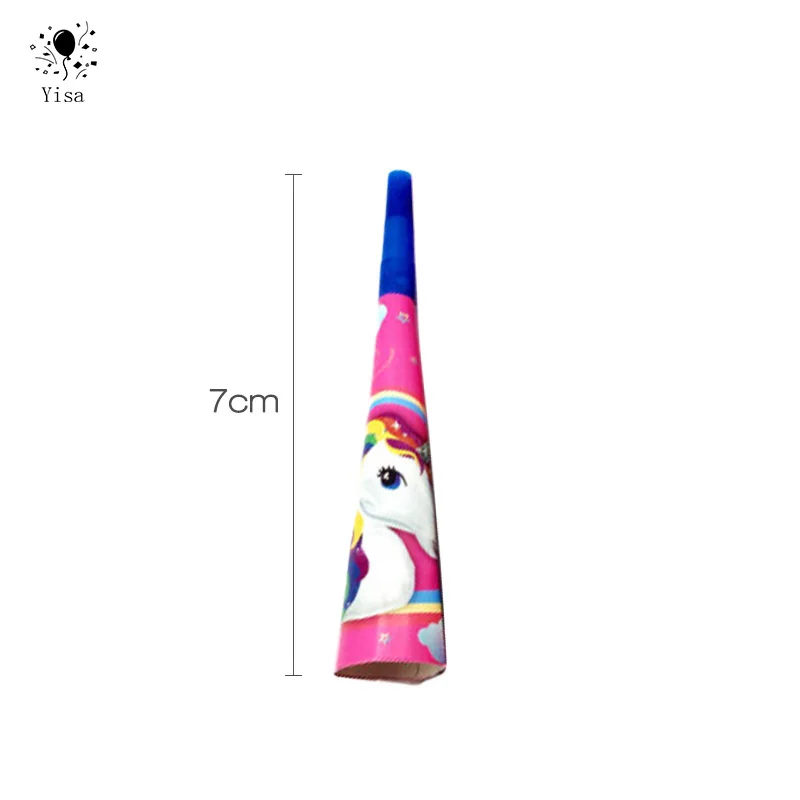 6 штук единорог трубы детский душ, день рождения, свадебные подарки и украшения Радостные принадлежности для детей милые игрушки.