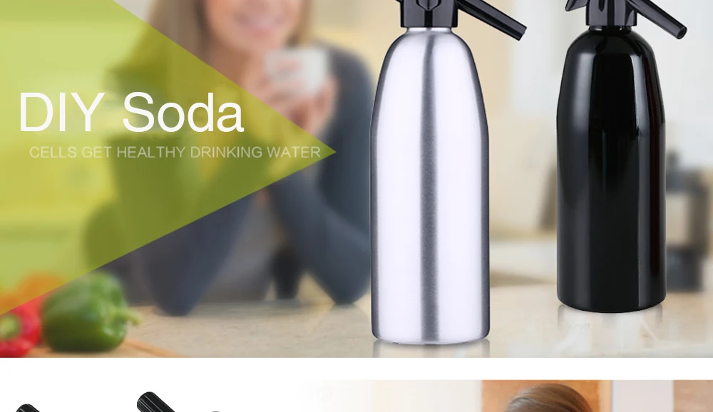 Mealivos Soda сифон 1ltr-Make сверкающая вода для Mojitos, Gin Fizz коктейлей и вина Spritzers