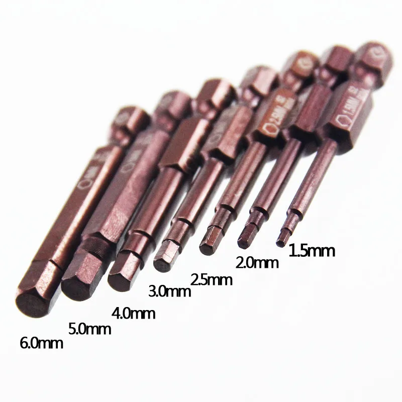 Качественные магнитные биты для отверток стандарта S2 1 5 мм/2 мм/3 мм/4 мм/5 мм/6 мм|bit
