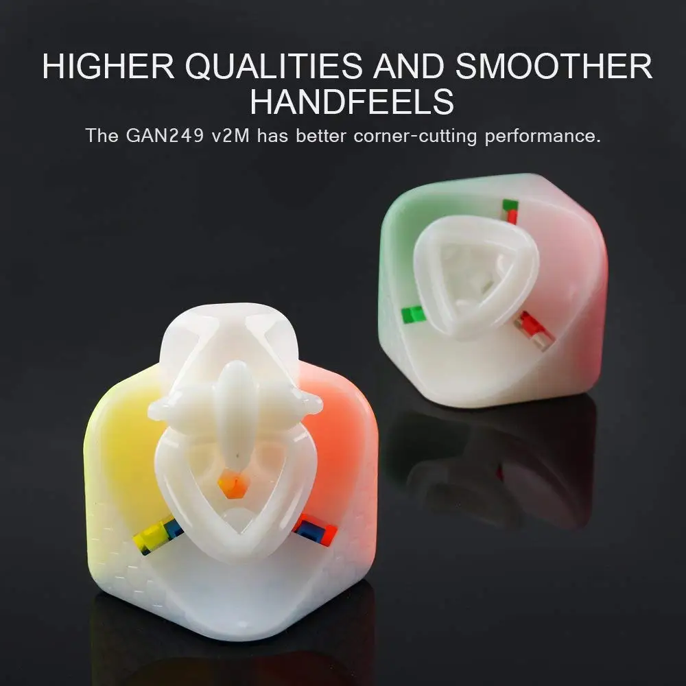 D FantiX Gan 249 V2 M Магнитный 2x2x2 скоростной куб без наклеек Gans 2x2 магический головоломка