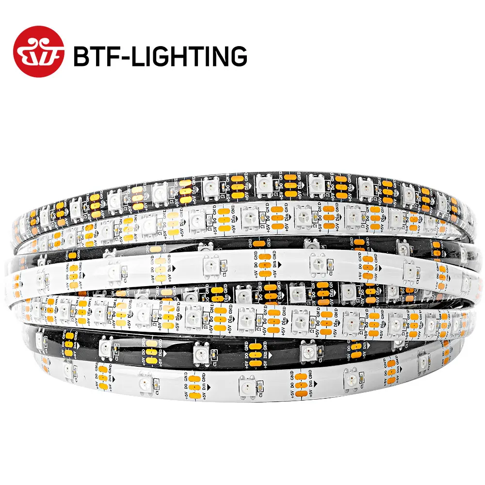 Ws2812b 1 м 4 5 30 60 100 144 светодиодов/м 2812 Светодиодная лента IP30 IP65 IP67 водонепроницаемая