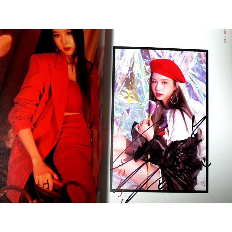 Альбом с ручной подписью EXID autographed 2018 SOLO I LOVE YOU CD + фотоальбом 122018 |Открытки и