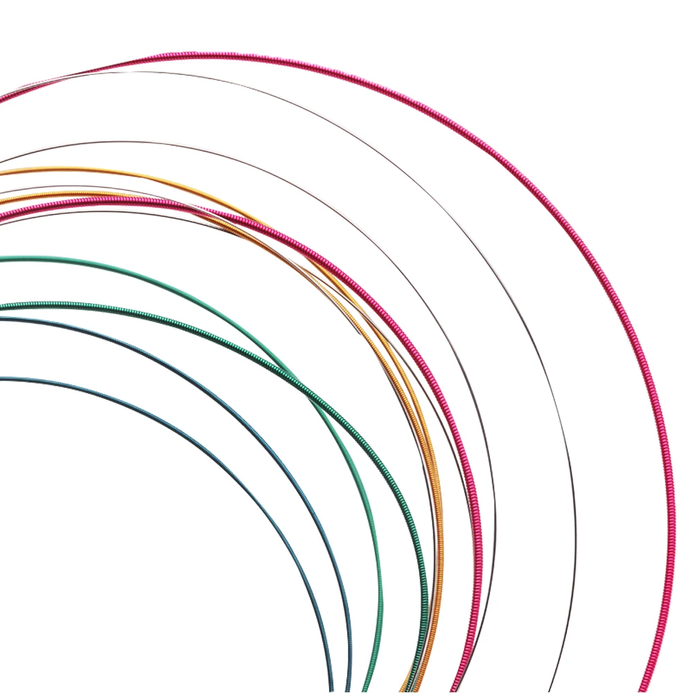 6 шт./компл. струны универсальные стальные сердечники яркие Струны для