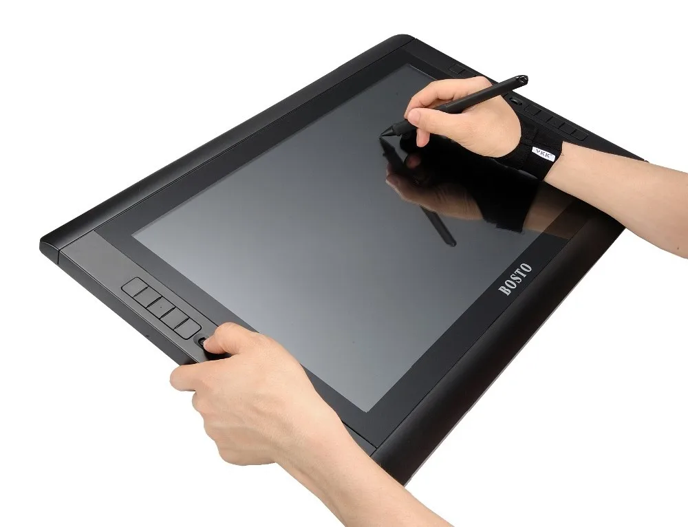 BOSTO Artista KINGTEE 22HDX графика Tablet рисовать с батареей-бесплатная рисунок пером