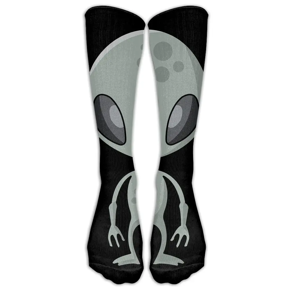 SAMCUSTOM, гольфы, женские, хлопковые, высокие, выше колена, чулки для женщин, инопланетянин, НЛО, 3D принт, Длинные чулки