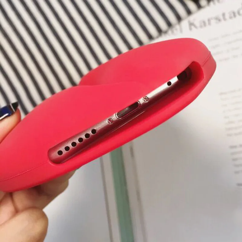 Сексуальные красные губы чехол для телефона для iPhone X 8/8 Plus, 7, 7 Plus, 6, 6 S, 6 S Plus, чехол-накладка Бампер Защитный ковер