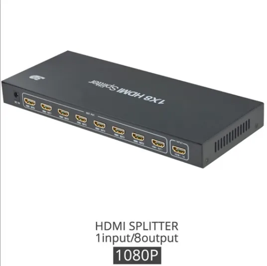 HDMI сплиттер 1X2/1X4/1X8 Ultra HD 4K Full HD 1080P сплиттер HDMI 1 в 2/4/8 выход видео сплиттер для DVD HD tv PS3 Xbox - Цвет: DK108  HDMI Splitter