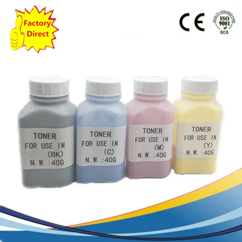 

4 x 40g Refill Kit Laser Color Toner Powder Kits For OKIDATA OKI DATA C5650 C5750 C 5650 5750 C-5650 C-5750 43865708 Printer