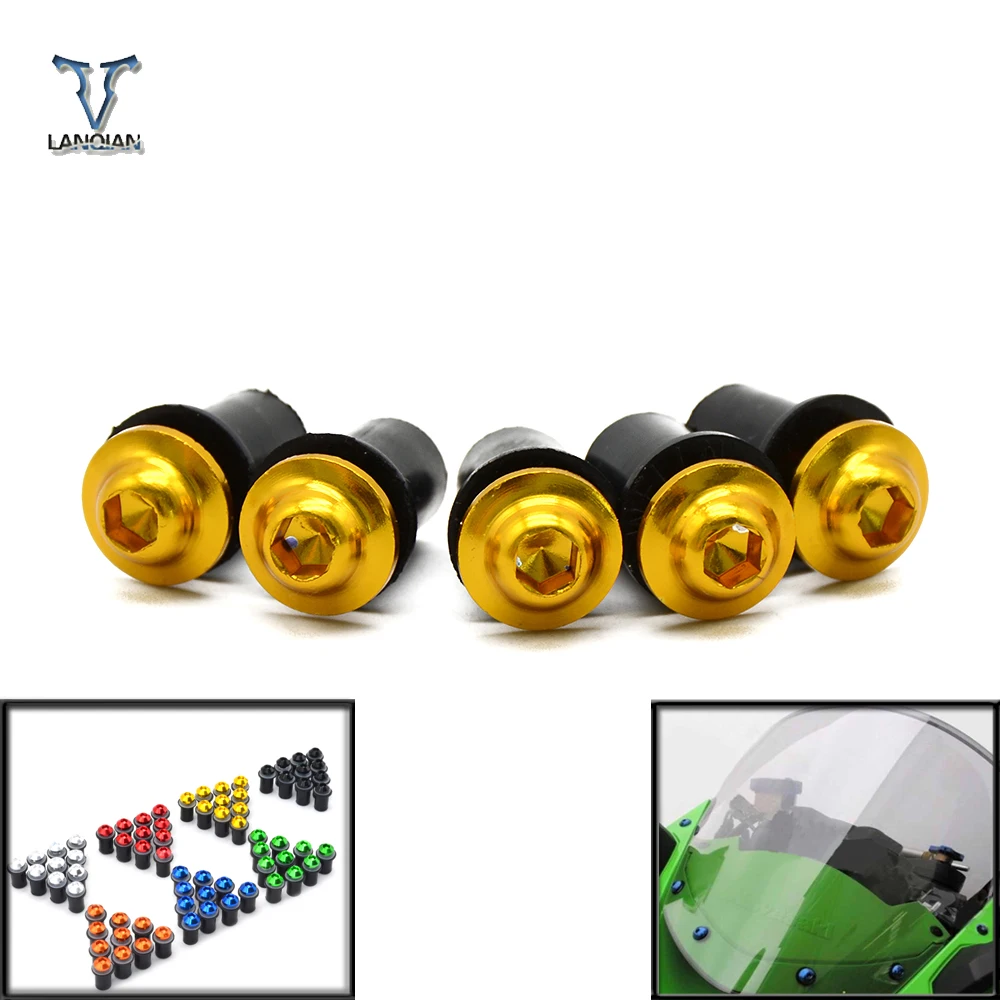 5 шт. обтекатель ветровой экран винтовой Болт Комплект крепежный гайка болт для