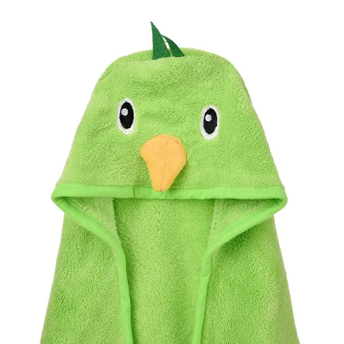 green bird Летняя детская с капюшоном Полотенца 120*120 см детская ванночка Полотенца Кэрол флис пляж Полотенца Для детей от 2 до 14 лет дети плащ для мальчиков и девочек стирка Полотенца кота собаки - Цвет: green bird