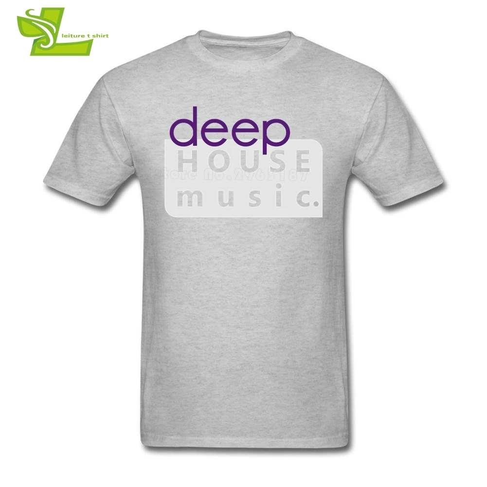 Футболка Deep House с музыкой мужские новые индивидуальные футболки домашняя одежда