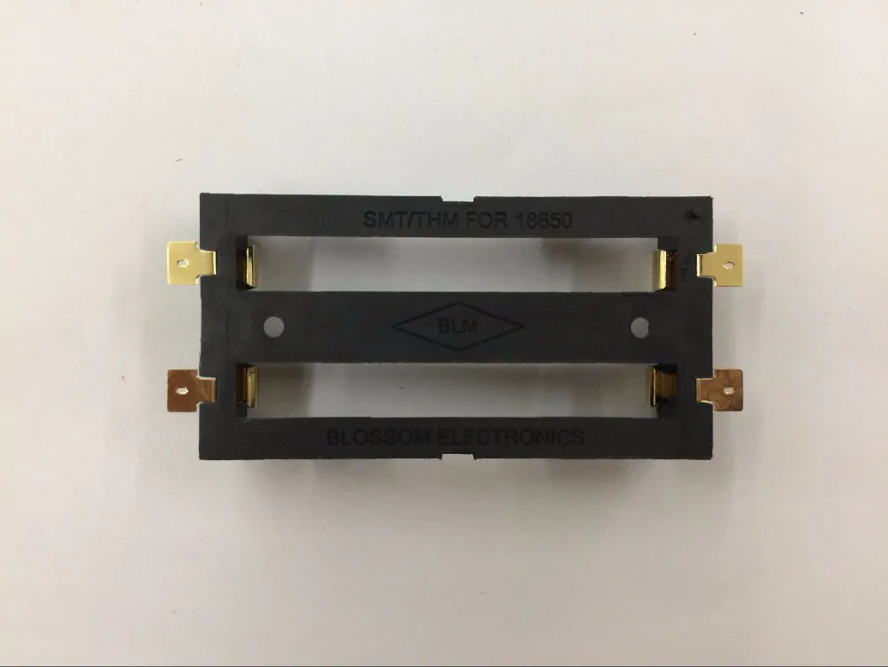 10 шт./лот 2X18650 батарейный отсек высокое качество SMD держатель батареи с бронзовыми