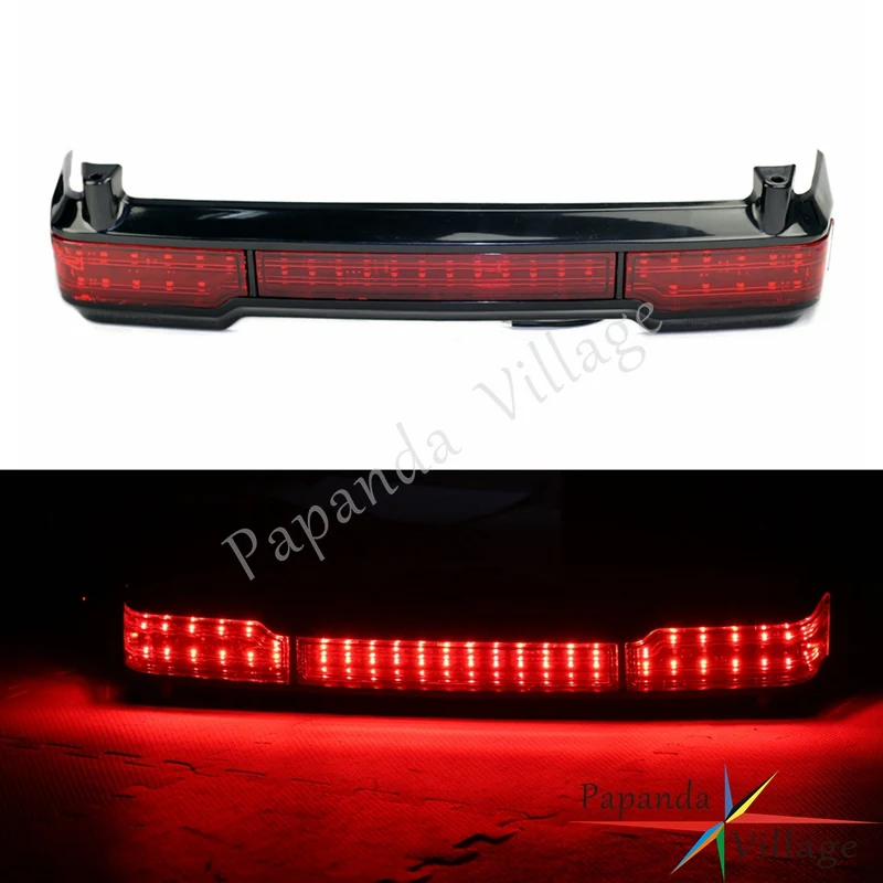 Велосипедный стоп сигнал ABS черный красный светодиодный для Harley Touring Electra Road Glide