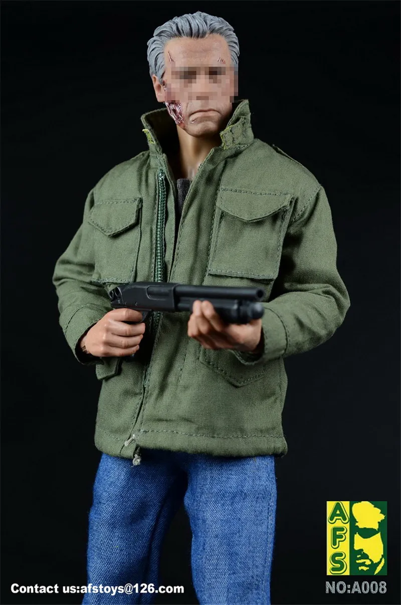 АФН A008 1/6 фигурку игрушки Терминатор Арнольд Шварценеггер Крутой парень пальто