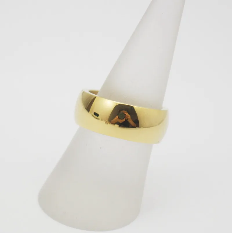 Обручальное кольцо унисекс из нержавеющей стали золотистого цвета размеры 7 8 9 10