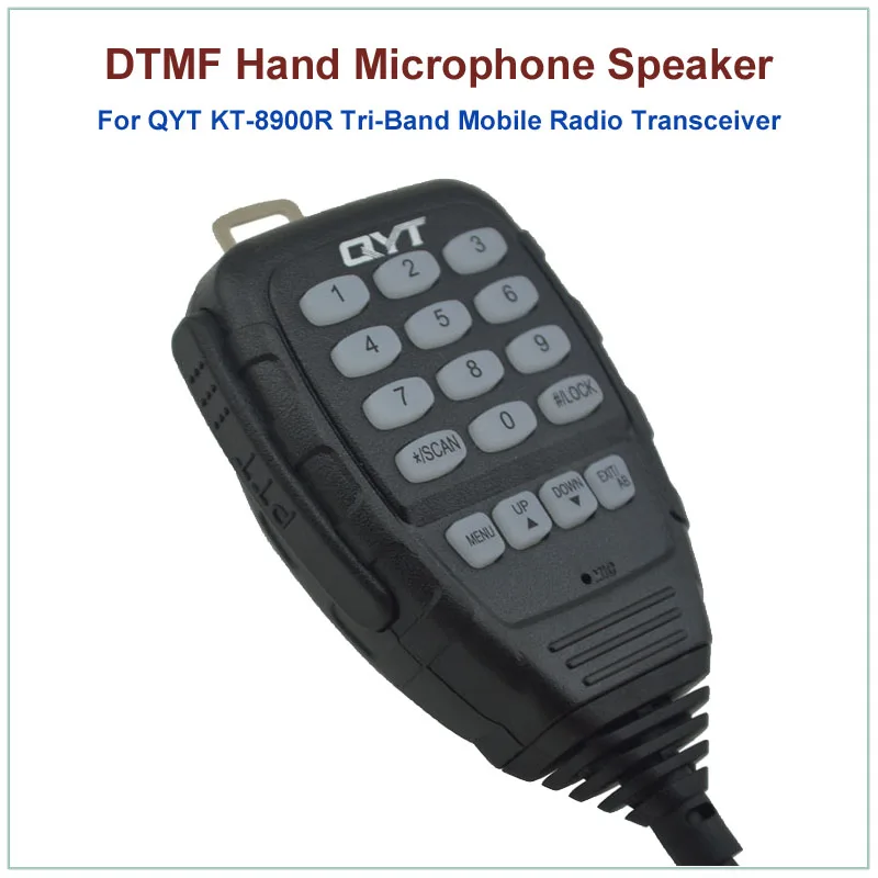 Оригинальный QYT 8-контактный DTMF ручной микрофон для KT-8900R KT8900R трехдиапазонный