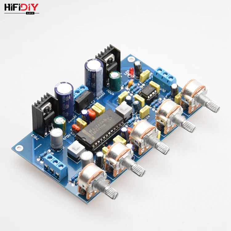 DIY HIFI аудио fever усилитель тональности доска LM4610 тон+ NE5532 Предварительный усилитель доска