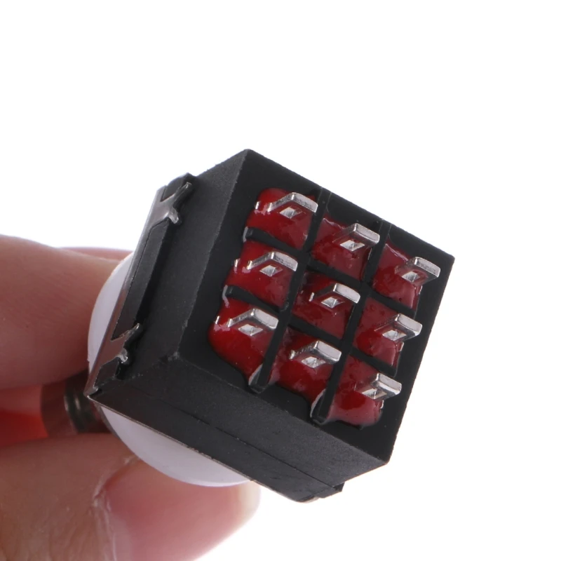 1 шт. 9 контактный 3PDT Педаль переключатель Stompbox для электрогитары эффекты